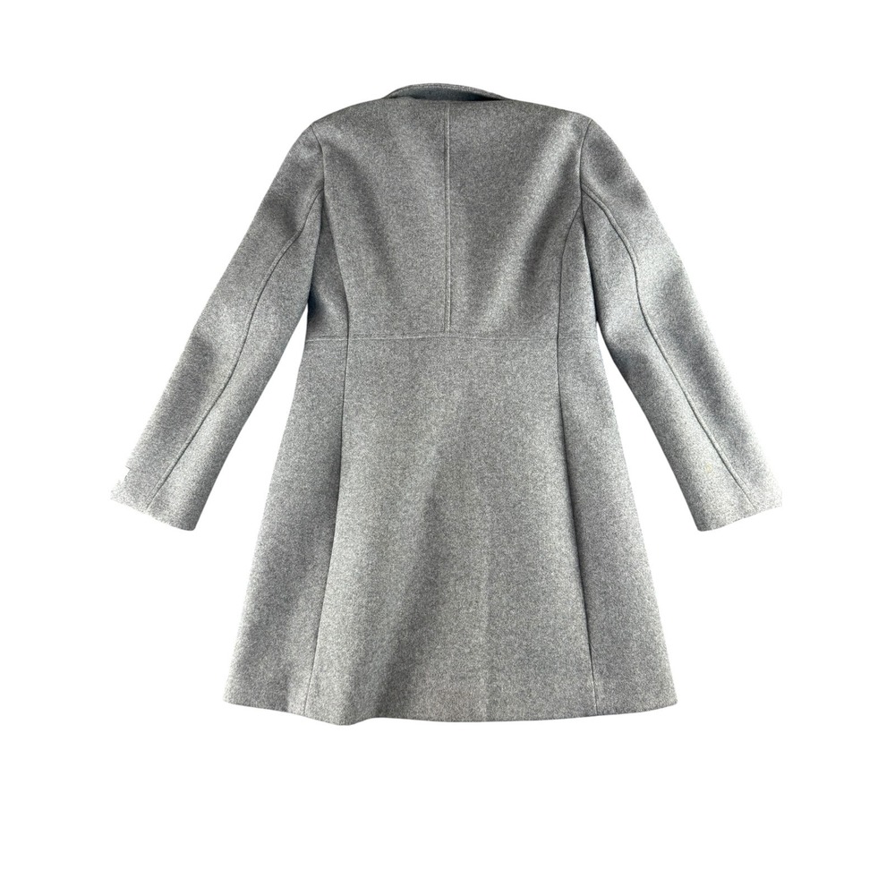 Calvin Klein Womens Heather Gray Funnel Neck Button Front Walker Coat Size Small - Picture 9 of 9